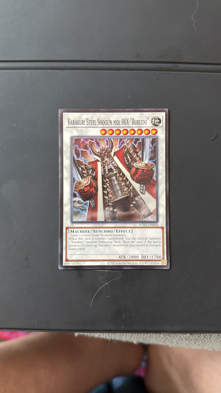 Karakuri Steel Shogun MDL 00X Bureido Yu-Gi-Oh Super Rare SCH1-EN068 NM